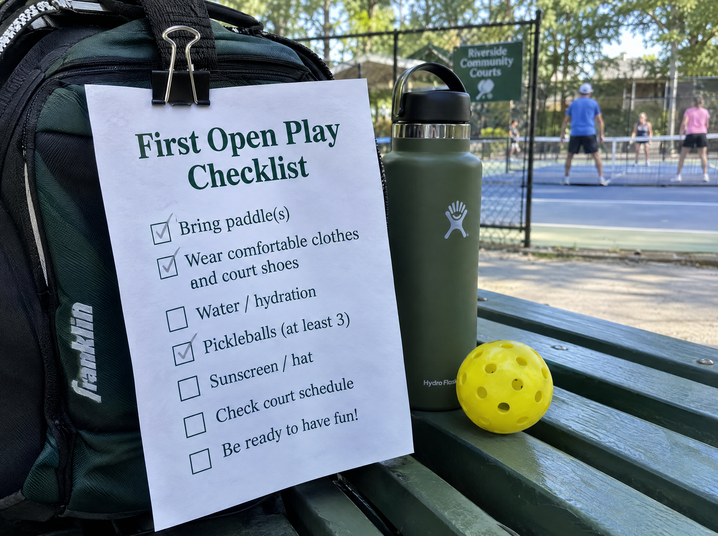 First Open Play Checklist